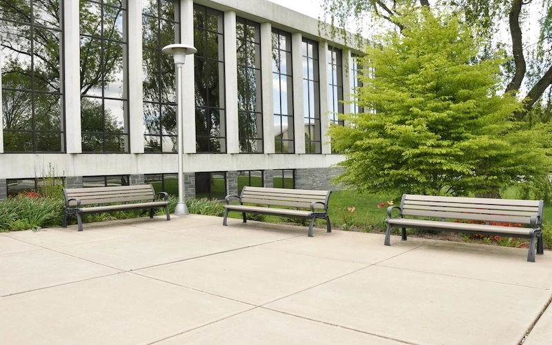 concrete patio public